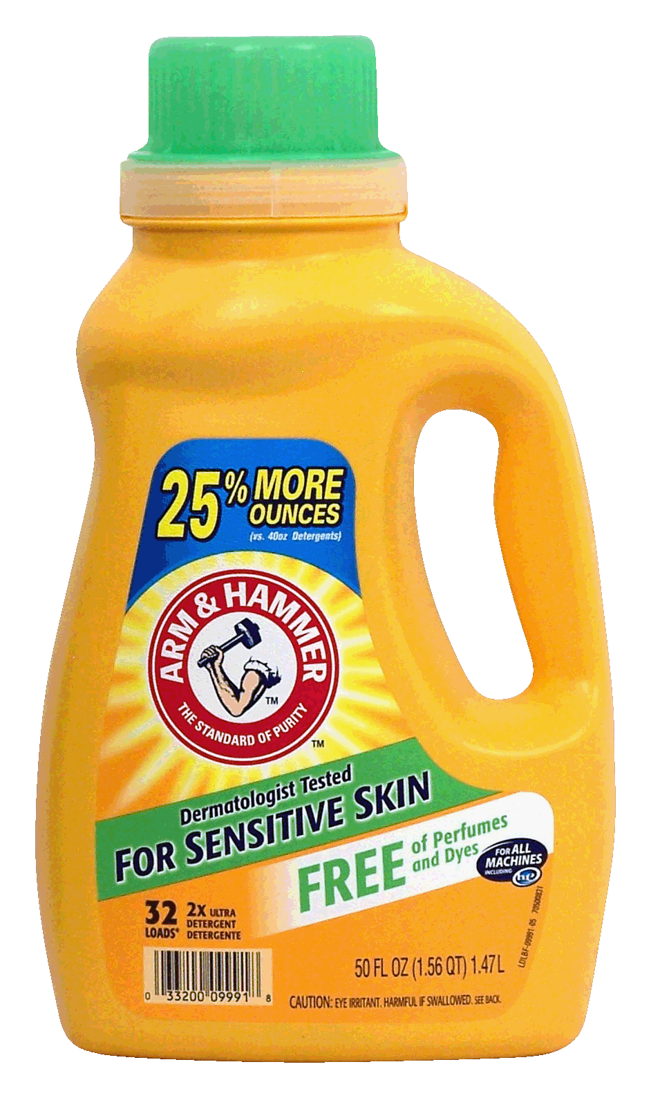 Arm & Hammer  2x ultra liquid detergent, free of perfumes and dyes, for all machines including h.e., 32 loads Full-Size Picture